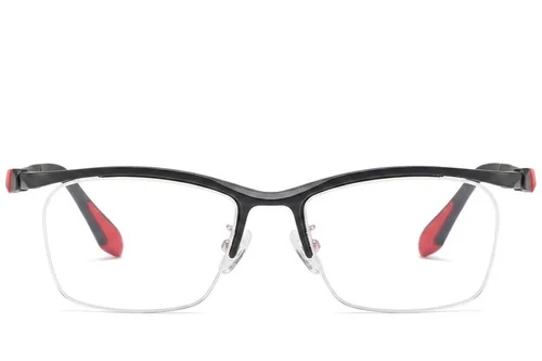 Lunettes semi-cerclées noires Ultem #BS2519-0058
