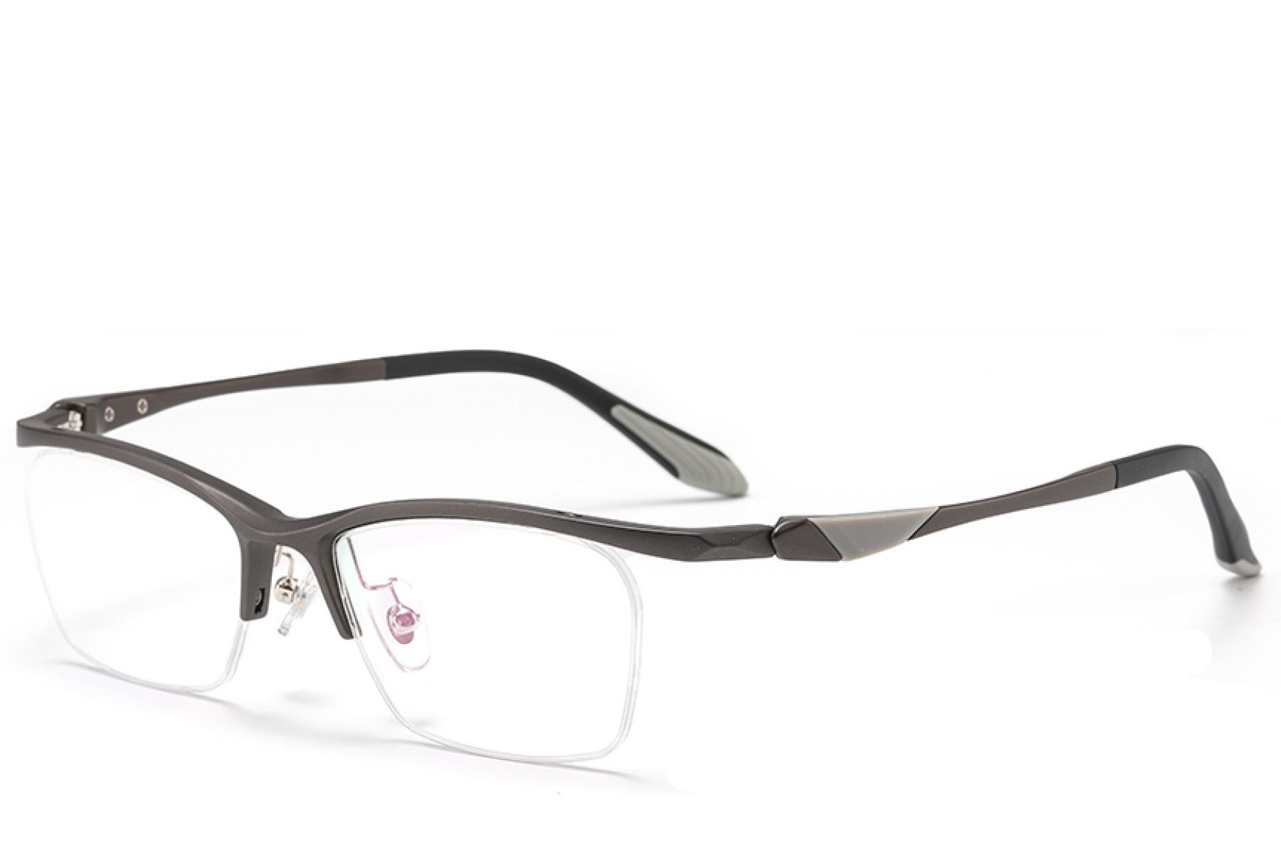 Gafas semi al aire Ultem grises #BS2519-0059
