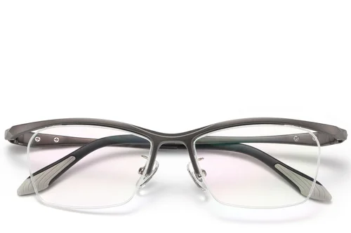 Lunettes Ultem grises semi-cerclées #BS2519-0059