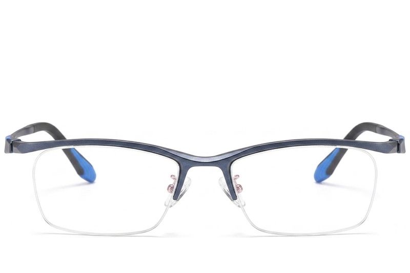 Occhiali da vista semi-senza montatura in Ultem blu #BS2519-0060