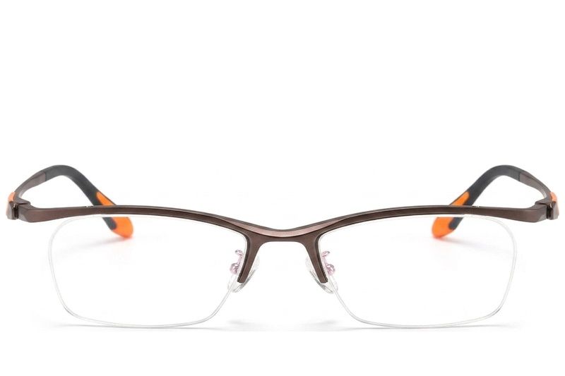 Halfomrande bruine Ultem-bril #BS2519-0062