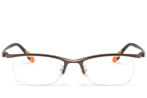 Lunettes semi-cerclées en Ultem marron #BS2519-0062