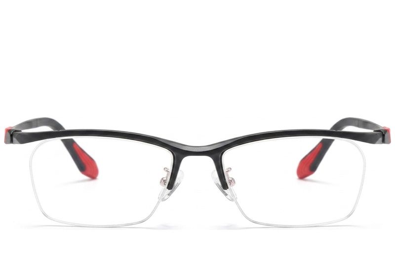 Occhiali da vista semi-senza montatura in Ultem nero #BS2519-0070