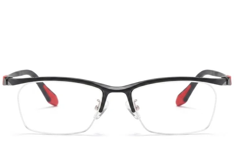 Semi-rimless Black Ultem Glasses #BS2519-0070