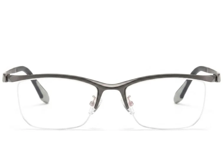 Semi-rimless Grey Ultem Glasses #BS2519-0071