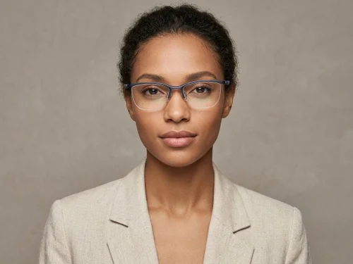 Lunettes semi-cerclées bleues Ultem #BS2519-0072
