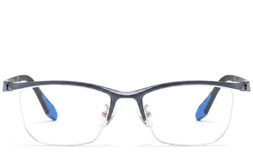 Lunettes semi-cerclées bleues Ultem #BS2519-0072