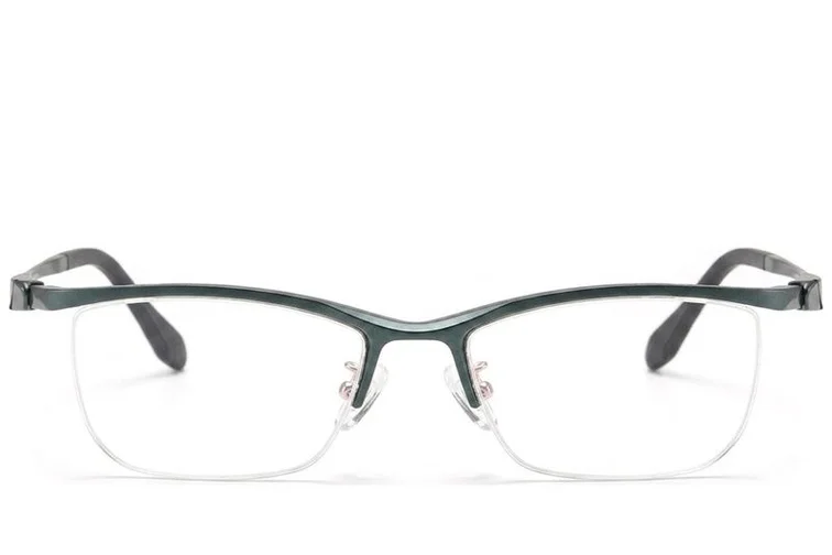 Semi-rimless Green Ultem Glasses #BS2519-0073