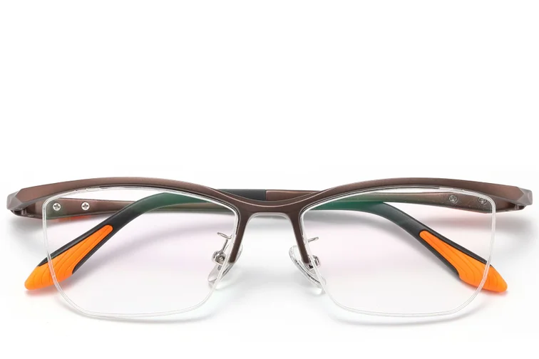 Lunettes Ultem marron semi-cerclées #BS2519-0074