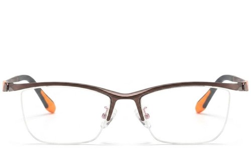 Lunettes Ultem marron semi-cerclées #BS2519-0074