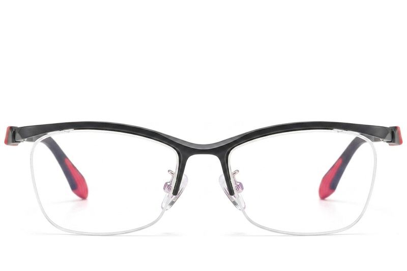 Occhiali da vista semi-senza montatura in Ultem nero #BS2519-0075
