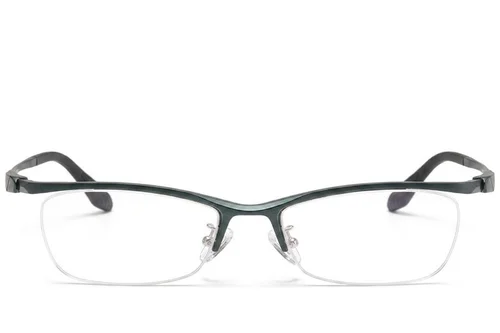 Lunettes semi-cerclées en Ultem vert #BS2519-0079