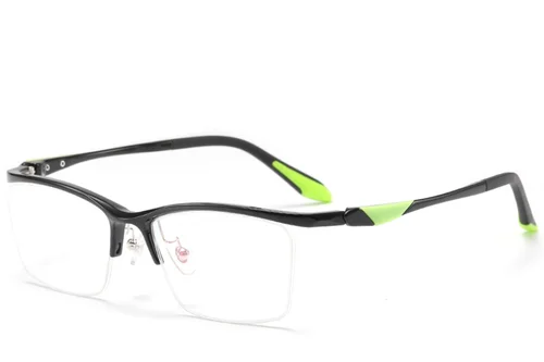 Lunettes semi-cerclées en Ultem noir #BS2519-0081