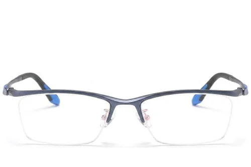 Lunettes semi-cerclées bleues Ultem #BS2519-0084