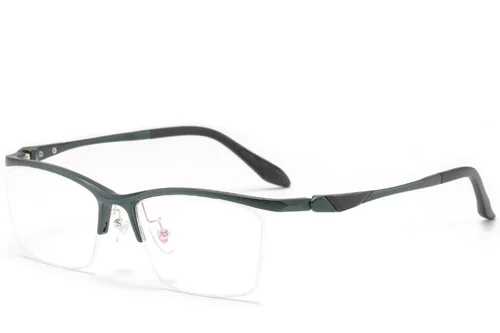 Lunettes semi-cerclées en Ultem vert #BS2519-0085