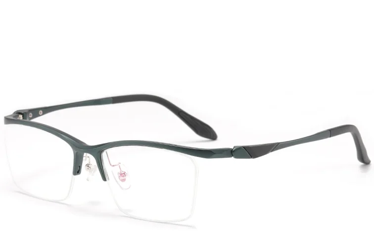 Semi-rimless Green Ultem Glasses #BS2519-0085