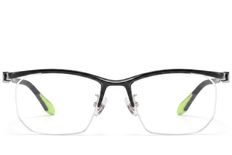 Occhiali da vista semi-senza montatura in Ultem nero #BS2519-0087