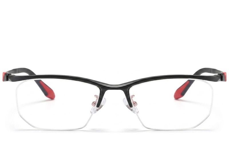 Occhiali da vista semi-senza montatura in Ultem nero #BS2519-0088