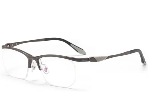 Lunettes Ultem grises semi-cerclées #BS2519-0089