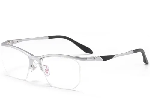 Lunettes semi-cerclées argentées Ultem #BS2519-0091