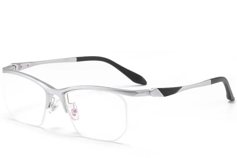 Lunettes semi-cerclées argentées Ultem #BS2519-0091