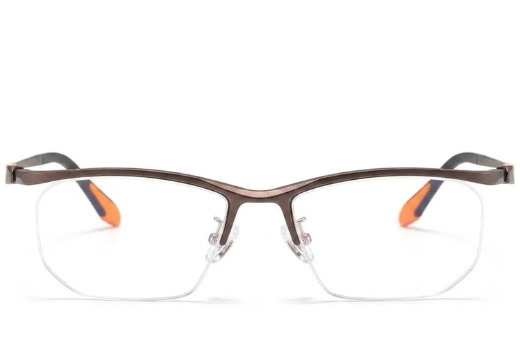 Semi-rimless Brown Ultem Glasses #BS2519-0092