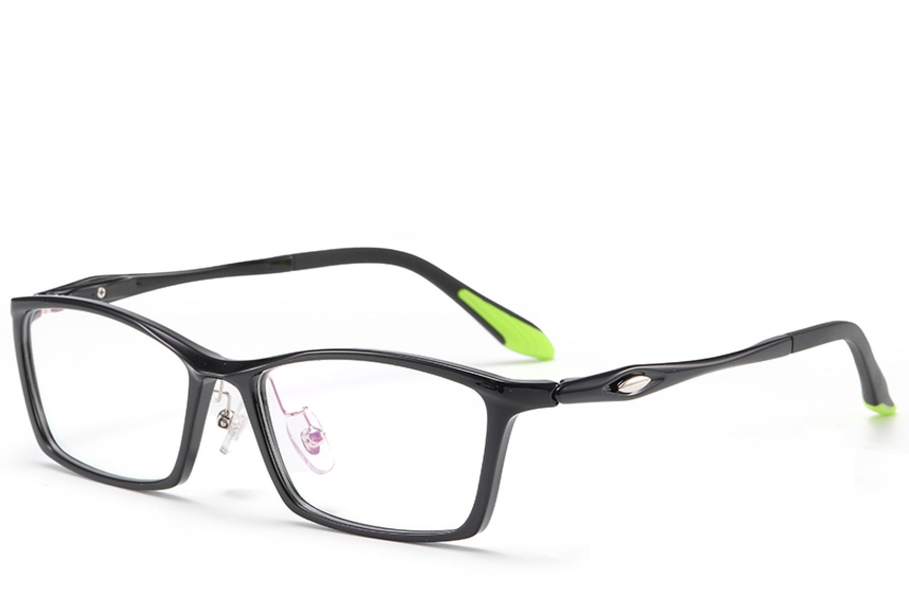 Rectangular Black Ultem Glasses #BS2519-0093