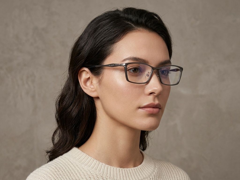 Rechteckige graue Ultem-Brille #BS2519-0095