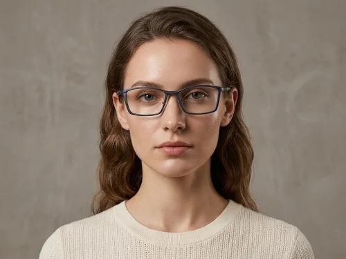 Lunettes rectangulaires bleues Ultem #BS2519-0096