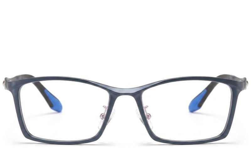Rectangular Blue Ultem Glasses #BS2519-0096