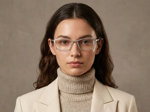 Lunettes rectangulaires argentées Ultem #BS2519-0097