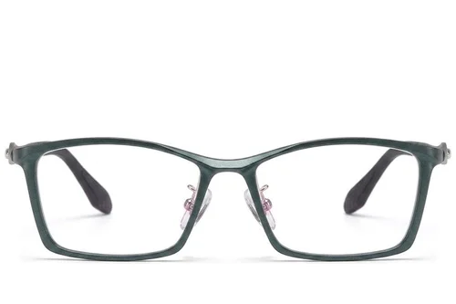 Lunettes rectangulaires vertes Ultem #BS2519-0098