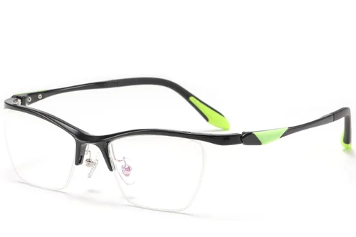 Lunettes semi-cerclées noires Ultem #BS2519-0099