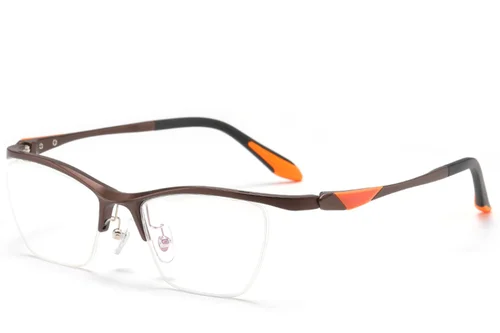 Lunettes Ultem marron semi-cerclées #BS2519-0104
