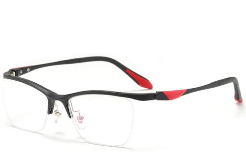 Lunettes semi-cerclées en Ultem noir #BS2519-0106