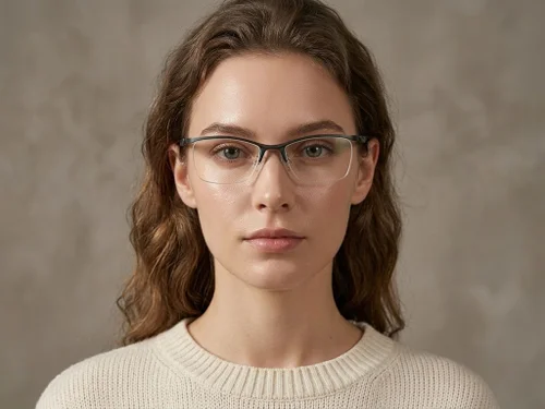 Lunettes semi-cerclées en Ultem vert #BS2519-0109