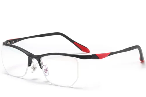 Lunettes semi-cerclées noires Ultem #BS2519-0112