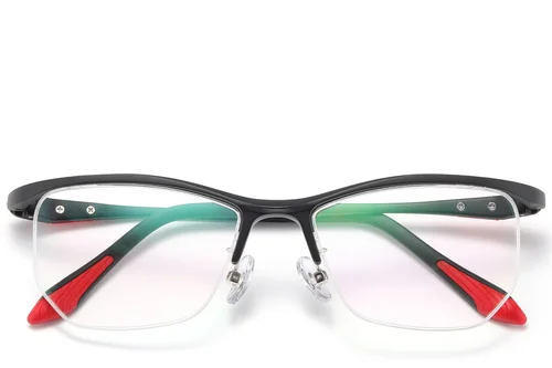 Lunettes semi-cerclées noires Ultem #BS2519-0112