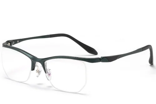 Lunettes semi-cerclées en Ultem vert #BS2519-0115