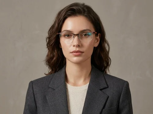 Lunettes semi-cerclées en Ultem marron #BS2519-0116