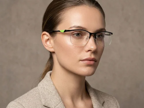 Lunettes semi-cerclées noires Ultem #BS2519-0117