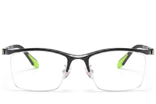 Lunettes semi-cerclées noires Ultem #BS2519-0117