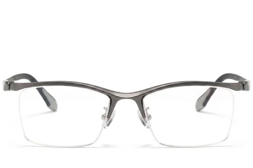 Lunettes Ultem grises semi-cerclées #BS2519-0119
