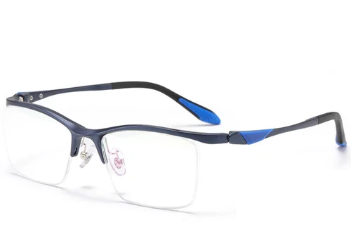 Lunettes semi-cerclées bleues Ultem #BS2519-0120