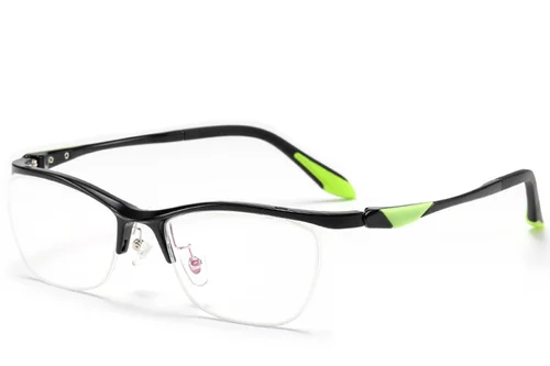 Lunettes semi-cerclées noires Ultem #BS2519-0123