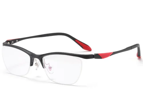 Lunettes semi-cerclées noires Ultem #BS2519-0124