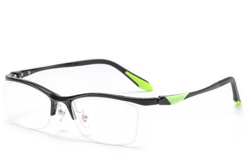 Lunettes semi-cerclées en Ultem noir #BS2519-0129