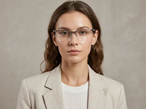 Lunettes Ultem grises semi-cerclées #BS2519-0131