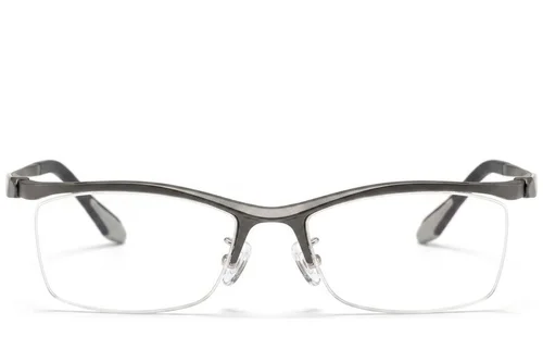 Lunettes Ultem grises semi-cerclées #BS2519-0131