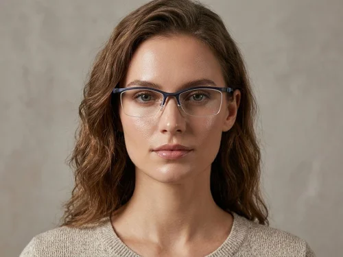 Lunettes semi-cerclées bleues Ultem #BS2519-0132